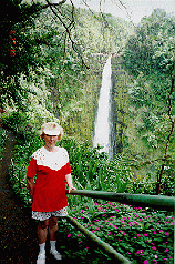 Mary at Akaka Falls